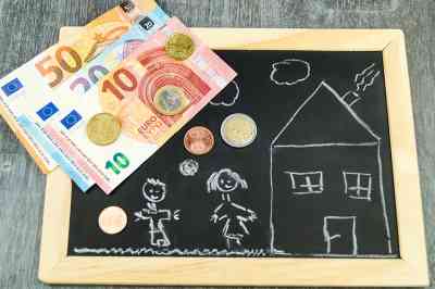 Kinderzeichnung und Geld